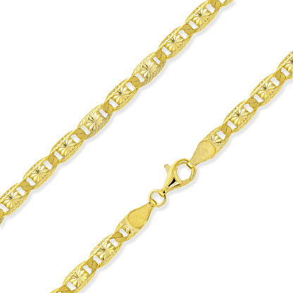 Valentino Link Necklace, 4.75mm, in 18K Gold over Sterling Silver