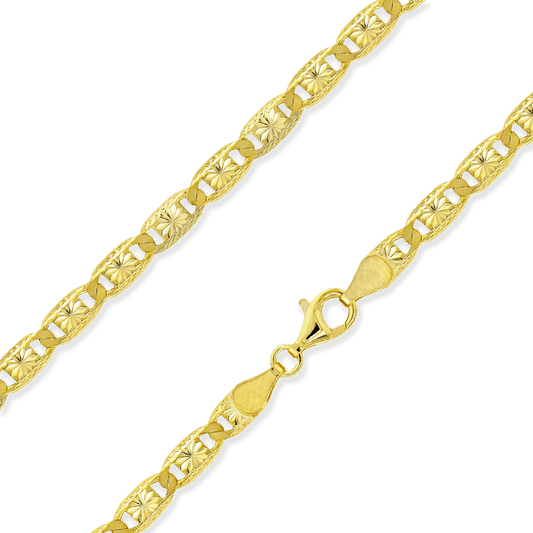 Valentino Link Necklace, 4.75mm, in 18K Gold over Sterling Silver