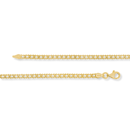 Stellari Gold Woven Beads Bracelet