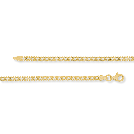 Stellari Gold Woven Beads Bracelet