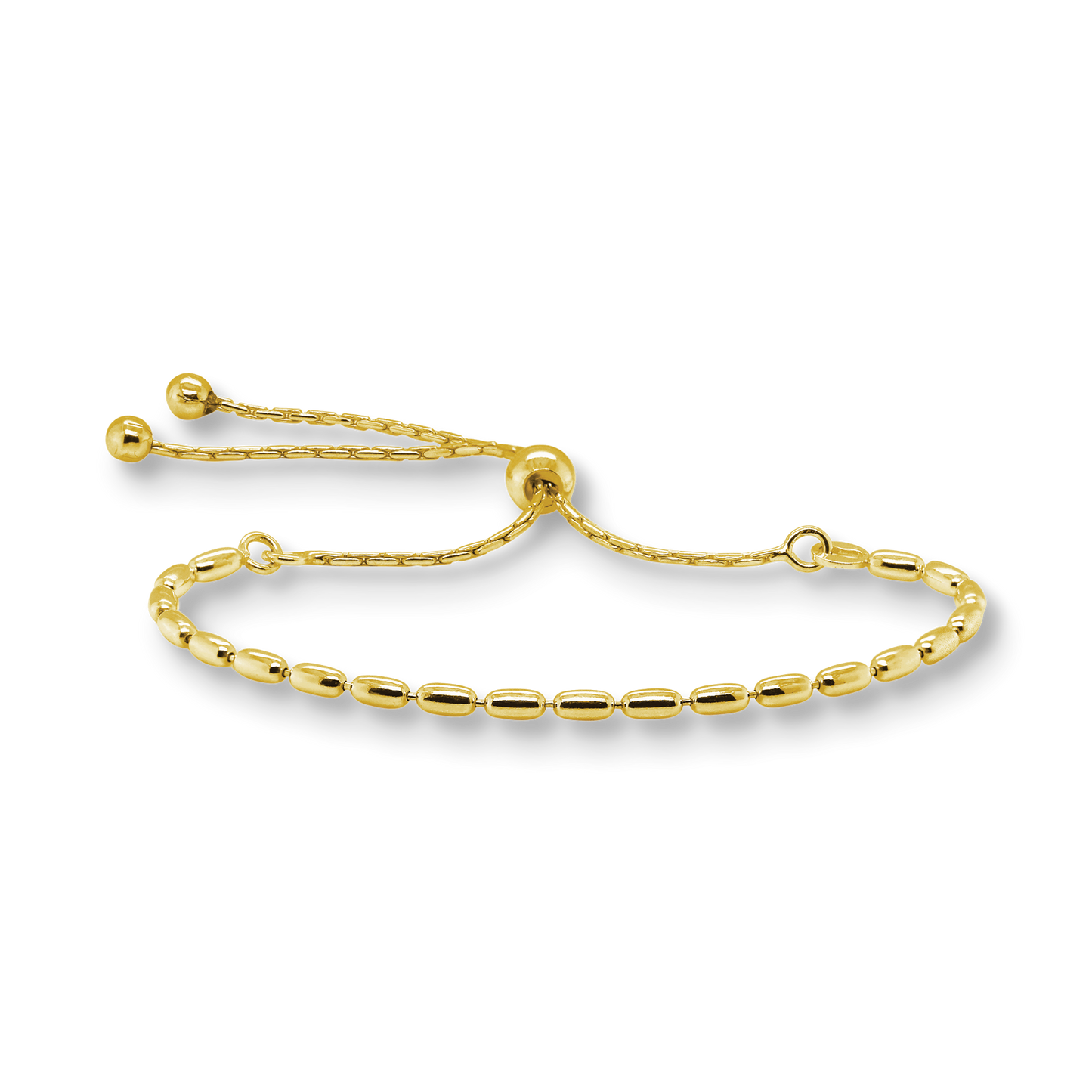 Stellari Gold Ovalina Bead Bolo Bracelet