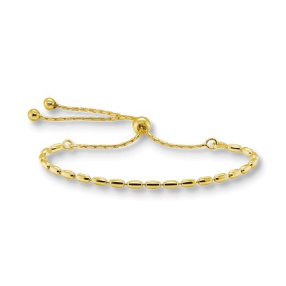 Stellari Gold Ovalina Bead Bolo Bracelet