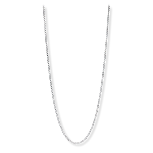 Franco Stellari Round Box Chain Necklace, 2mm