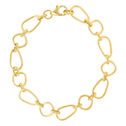 Stellari Gold Geometric Links Bracelet