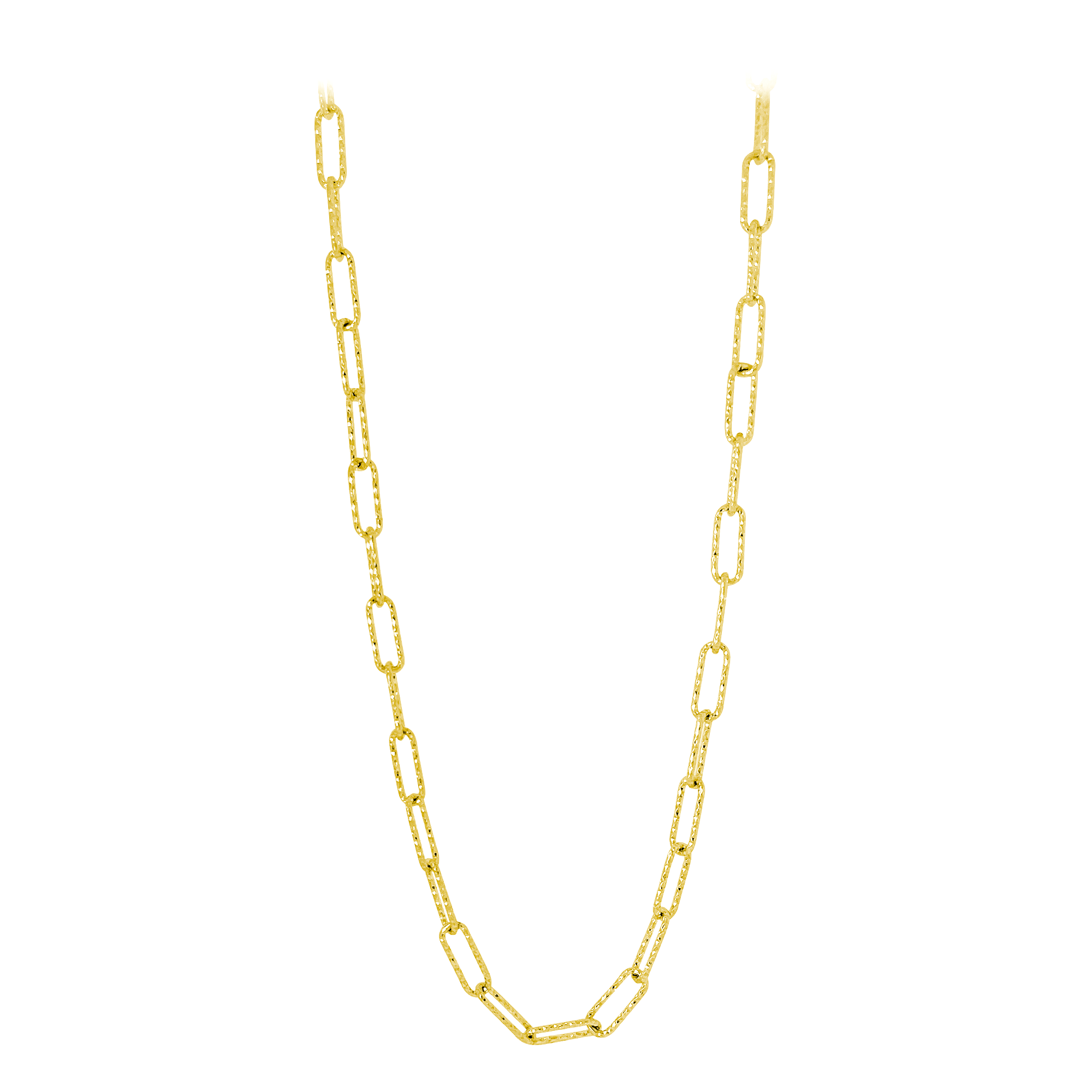 Half Diamond Tennis Half PaperClip Necklace – 770 Fine Jewelry