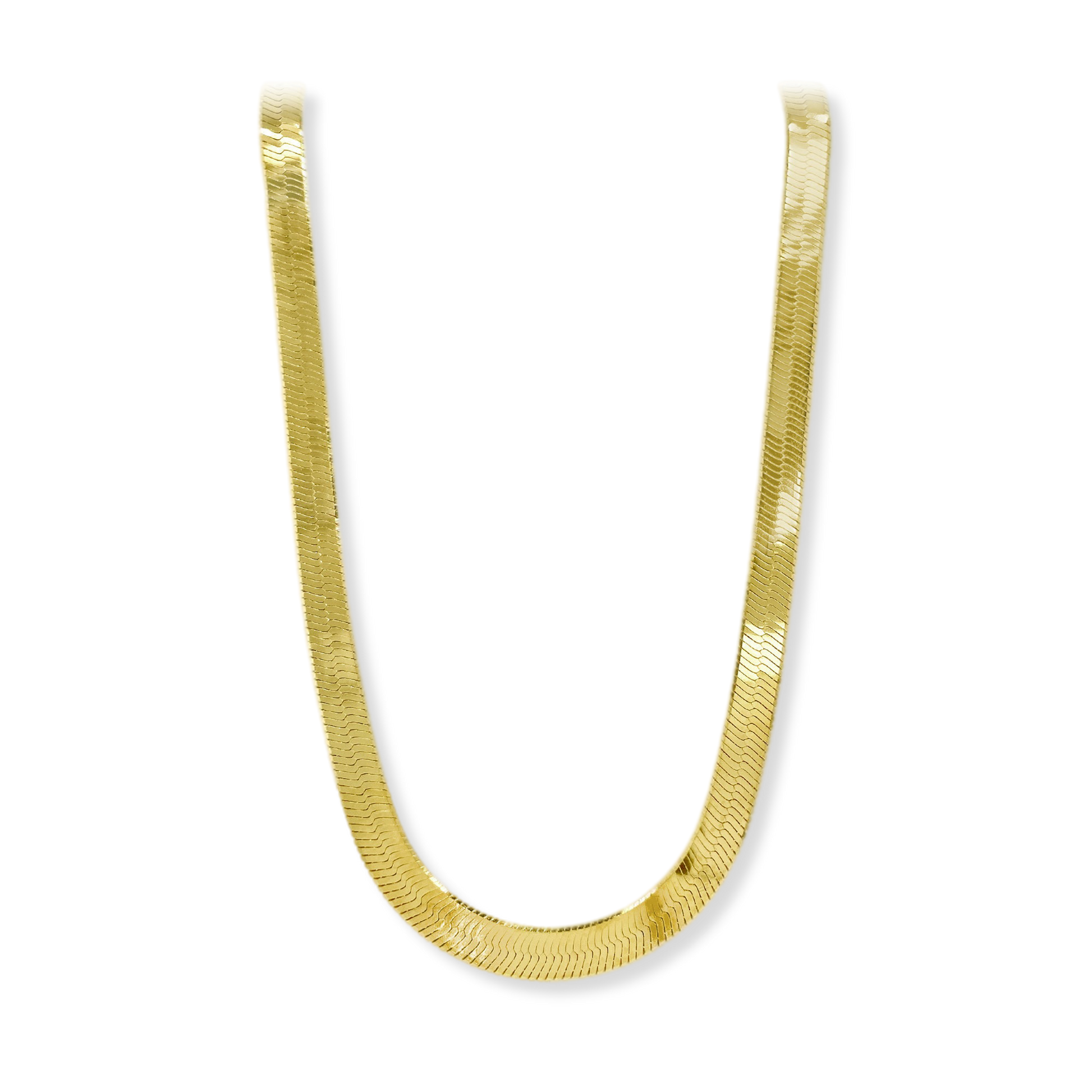 6mm gold herringbone necklace deals